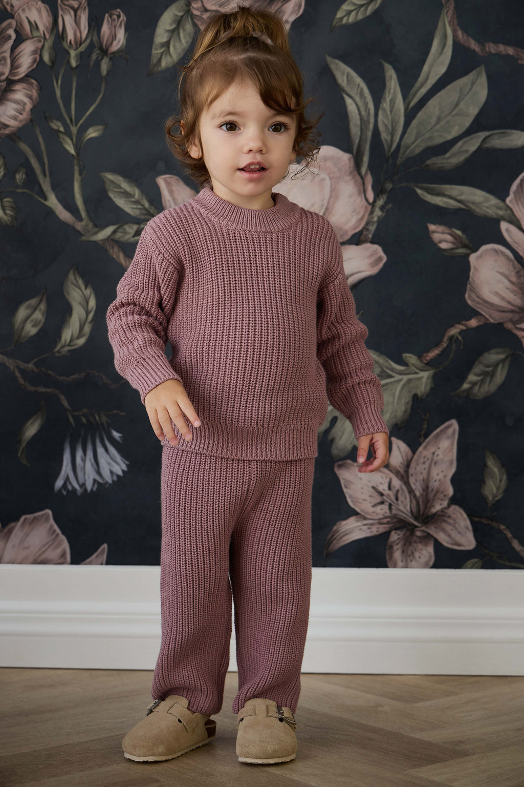 Pantalon décontracté en coton rose rêverie de qualité supérieure avec taille élastiquée et lien à nouer