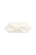 Bandeau en coton biologique pointelle parchemin délicat avec étirement doux