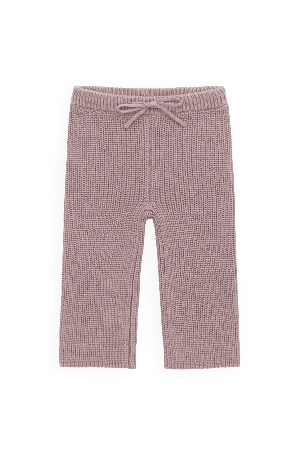 Pantalon décontracté en coton rose rêverie de qualité supérieure avec taille élastiquée et lien à nouer
