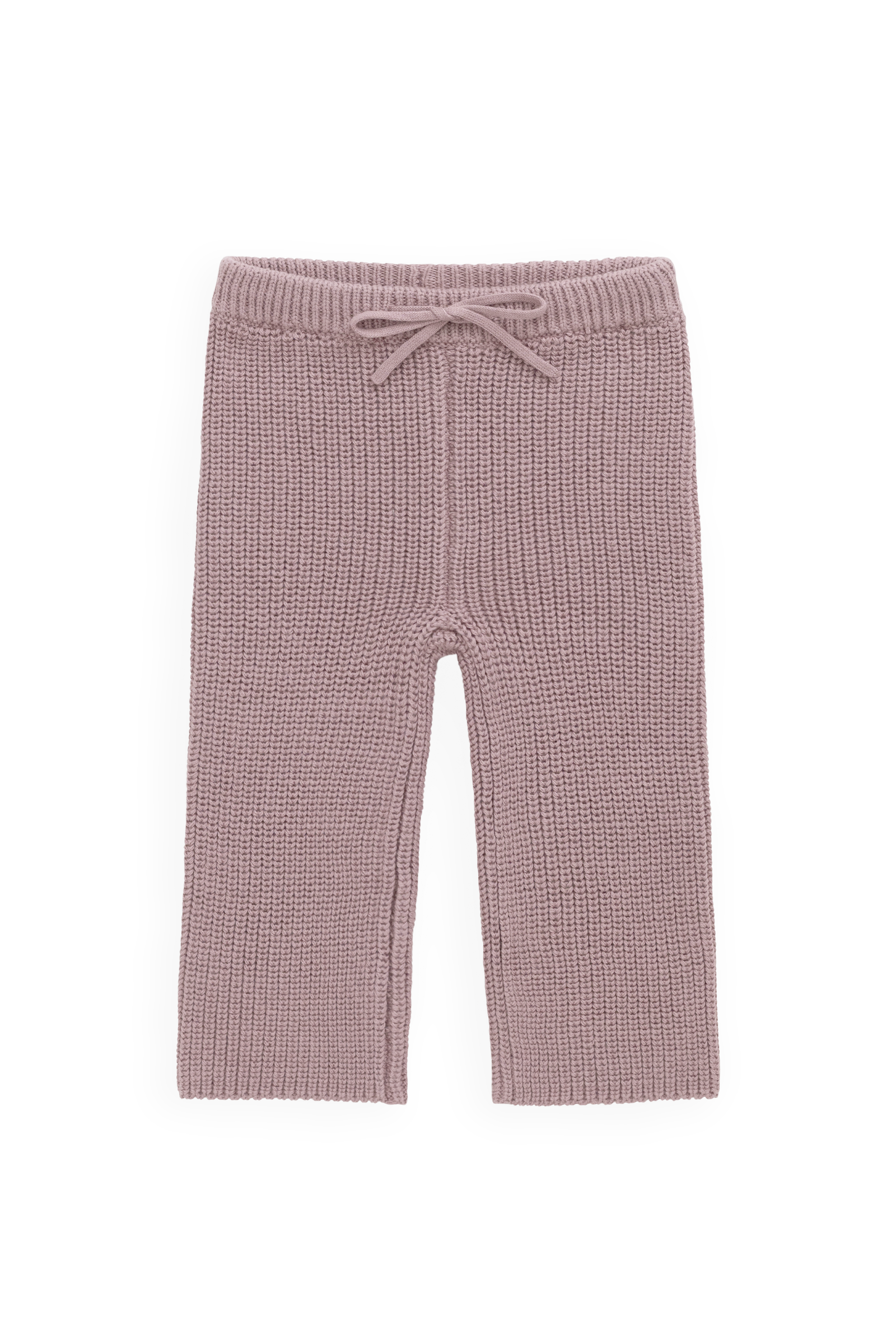 Pantalon décontracté en coton rose rêverie de qualité supérieure avec taille élastiquée et lien à nouer
