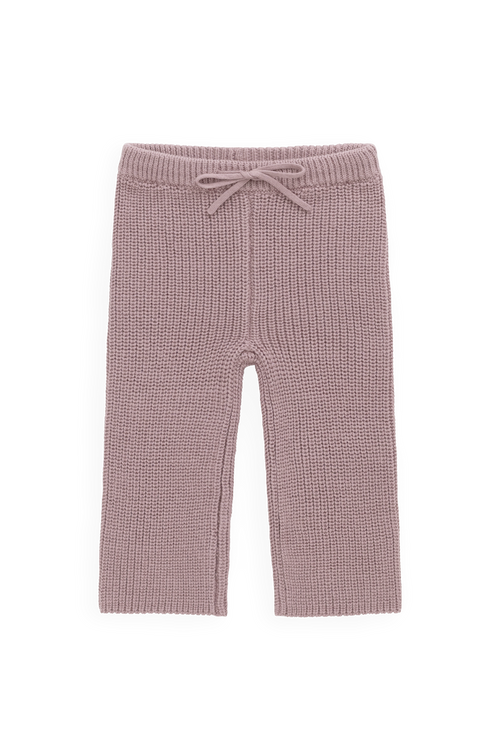 Pantalon décontracté en coton rose rêverie de qualité supérieure avec taille élastiquée et lien à nouer