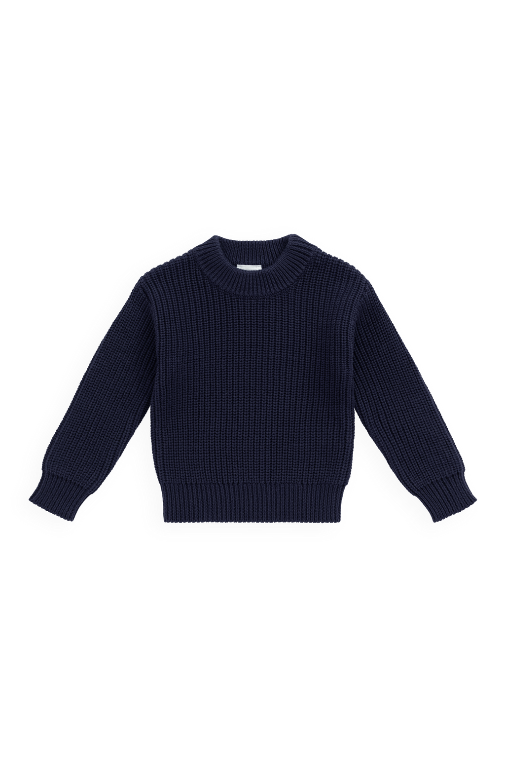 Pull en coton de qualité supérieure, rose classique et rêveur, avec col rond et poignets côtelés