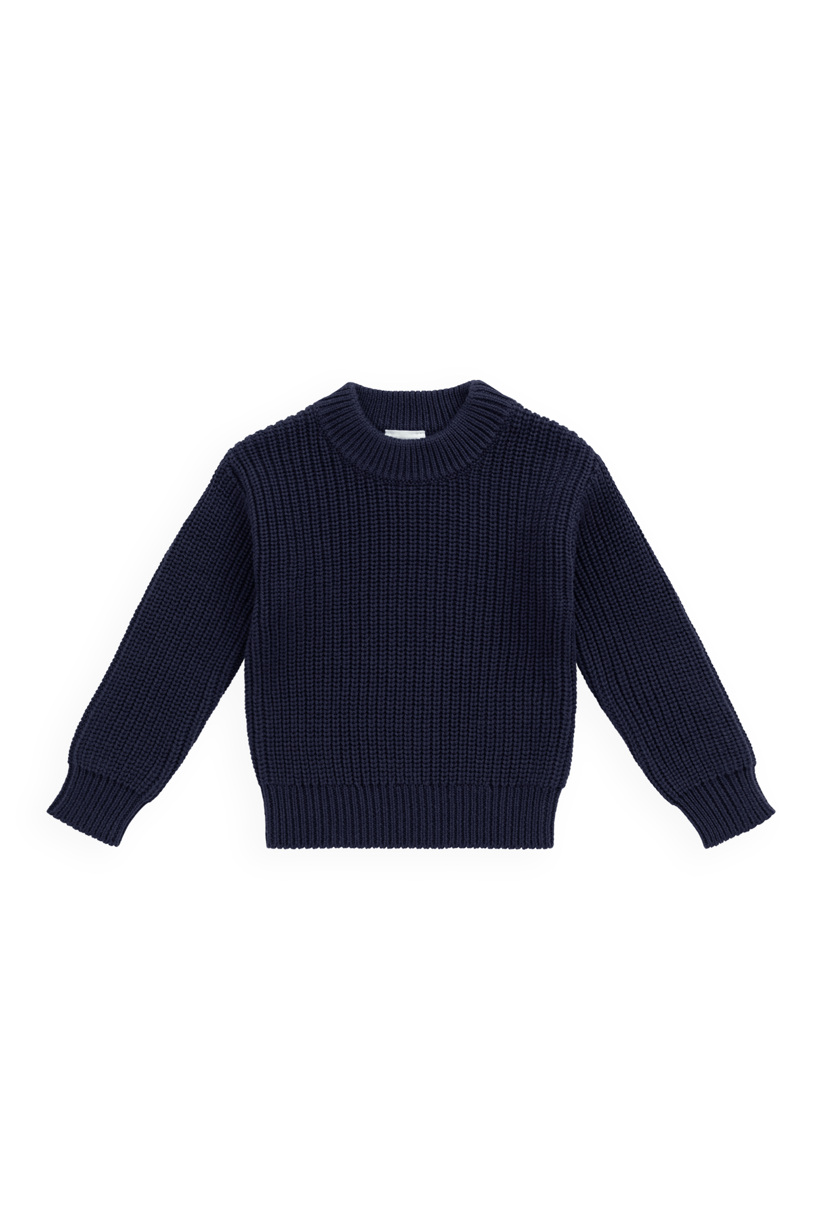 Pull en coton de qualité supérieure, rose classique et rêveur, avec col rond et poignets côtelés